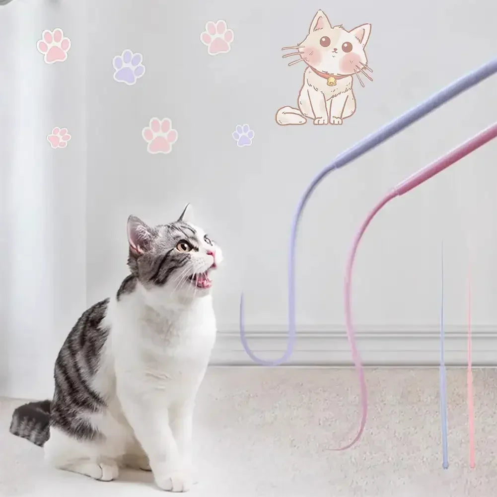 Simulated Mouse Tail Cat Teaser Toy – Interactive Fun for Kittens
