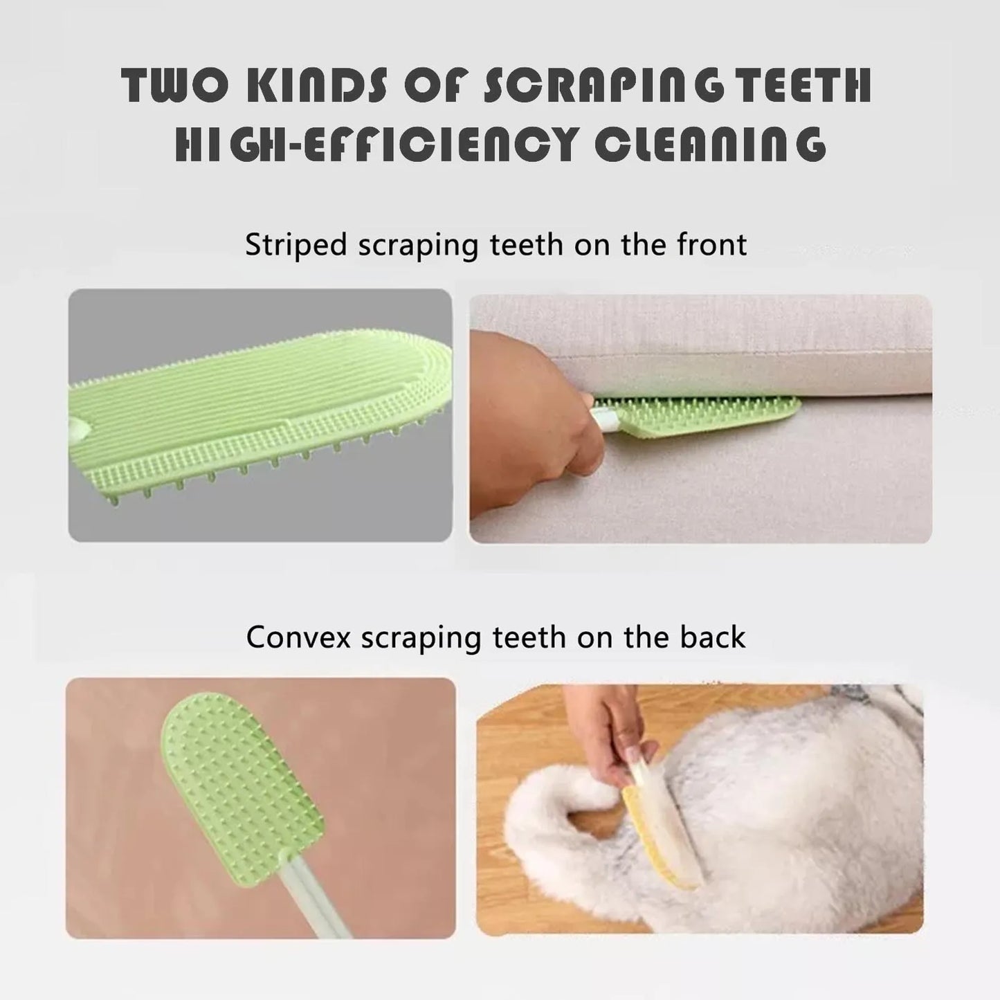 Pet Ice Cream Massage Comb – Soft, Rounded Bristles for Easy Fur Removal & Hairball Reduction
