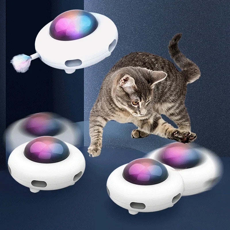 Smart UFO Cat Teaser – USB Rechargeable Interactive Toy