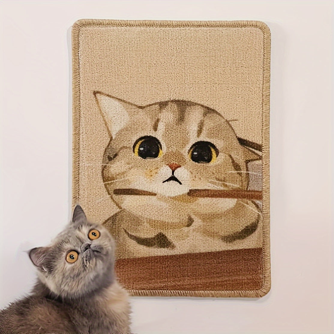 Wall-Mounted Cat Scratcher & Furniture Protector