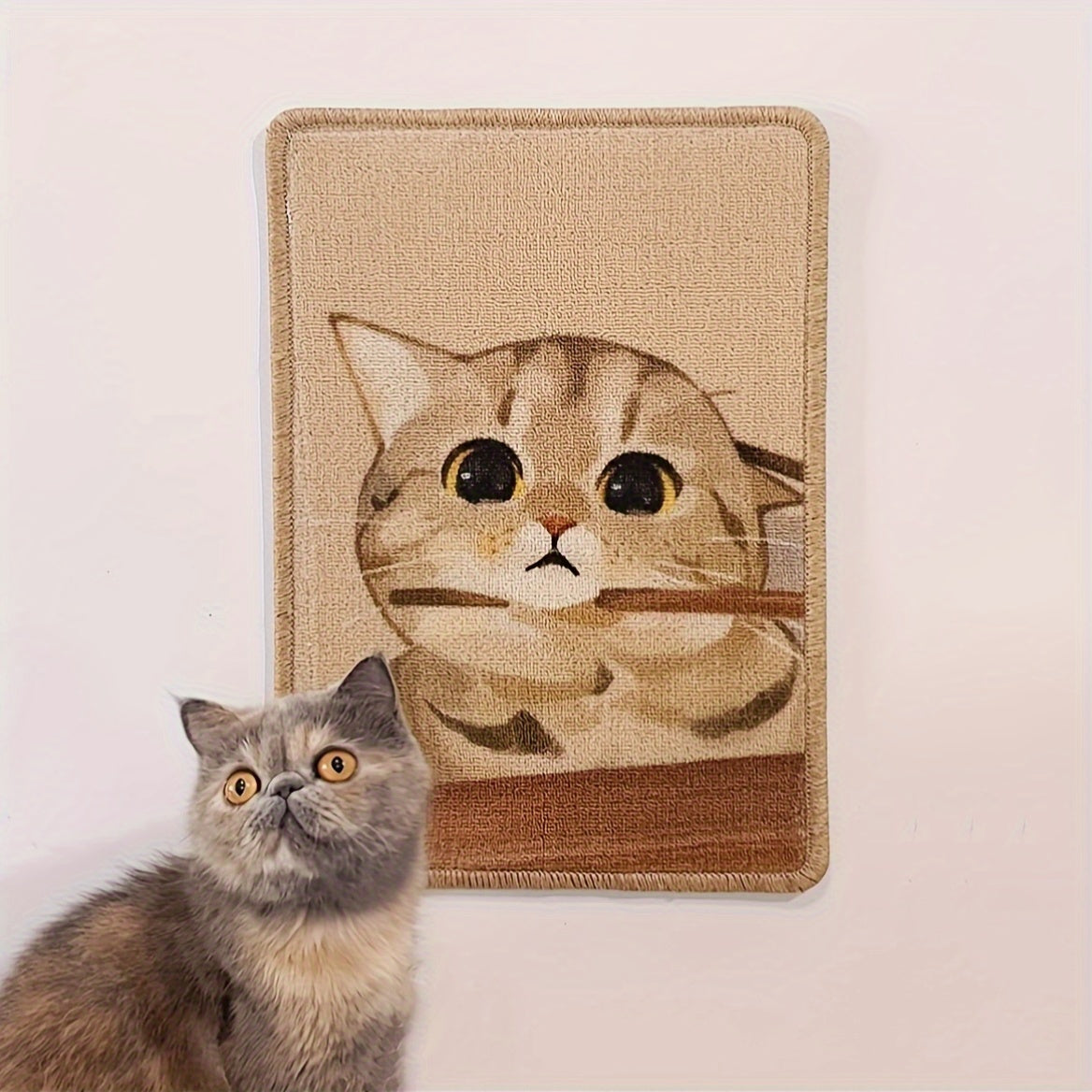 Wall-Mounted Cat Scratcher & Furniture Protector