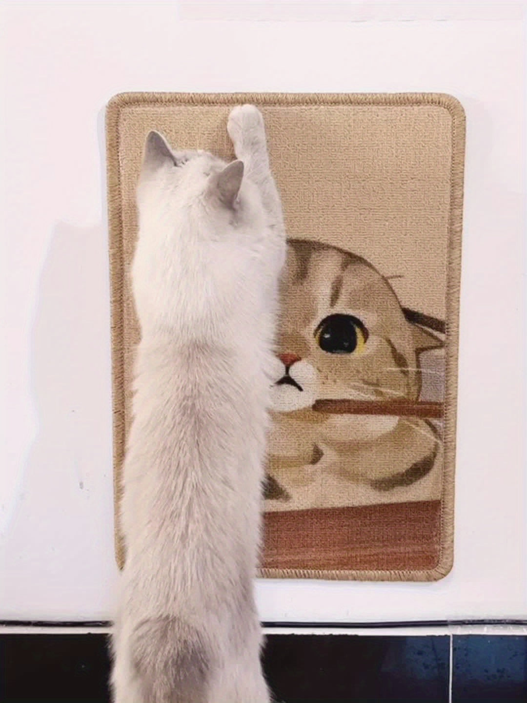 Wall-Mounted Cat Scratcher & Furniture Protector