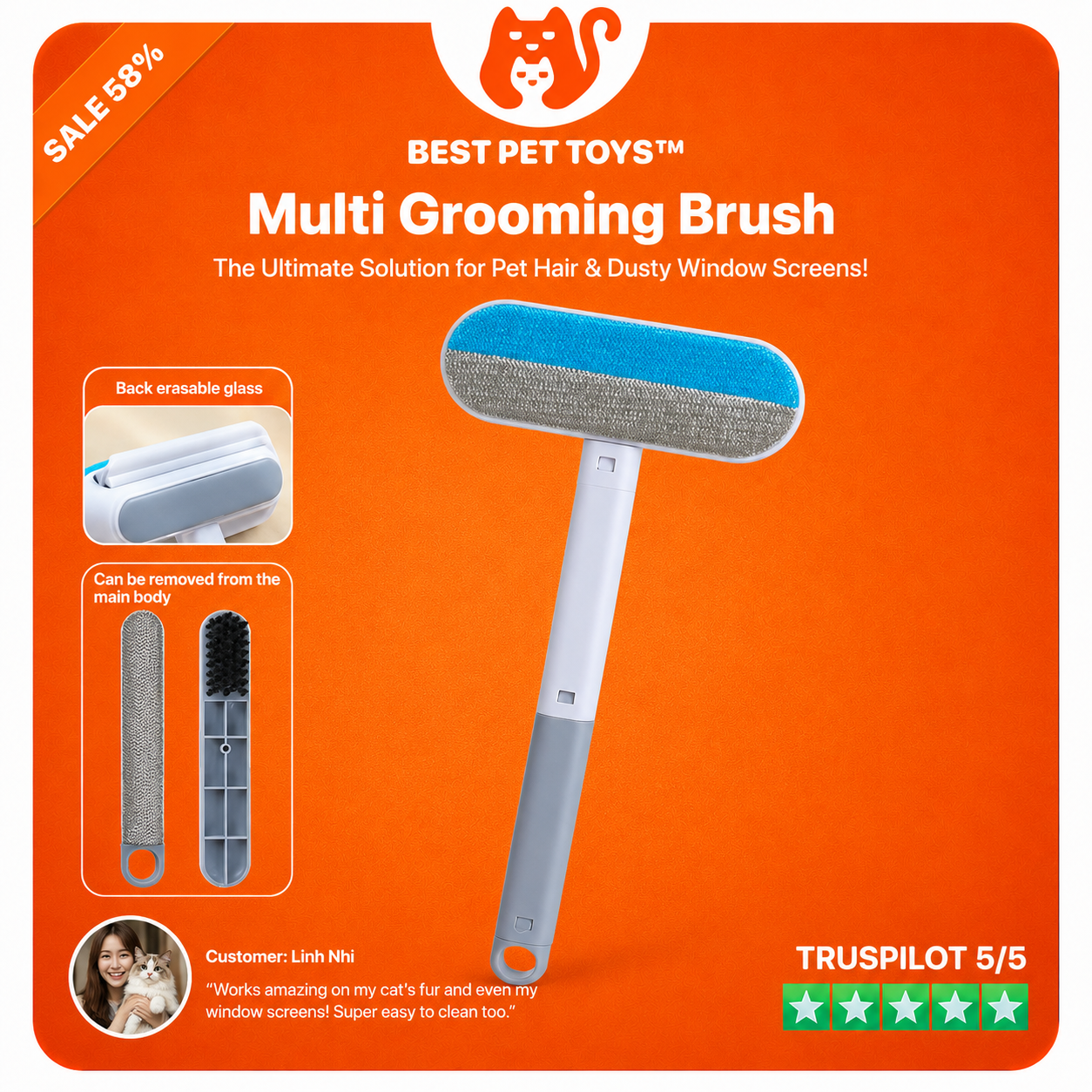 Best Pet Toys™ Multi Grooming Brush