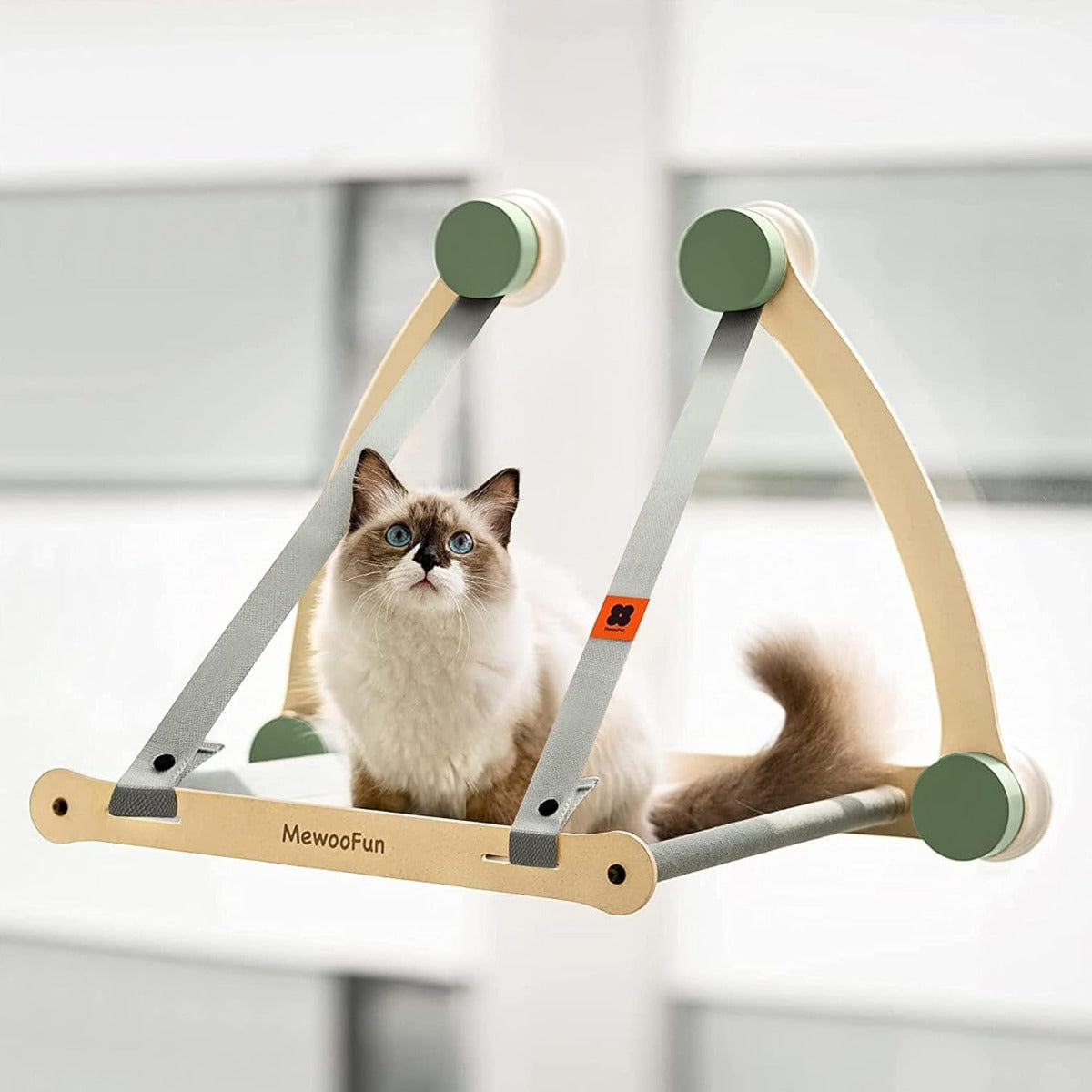 Hamac de fenêtre robuste pour chat avec ventouses