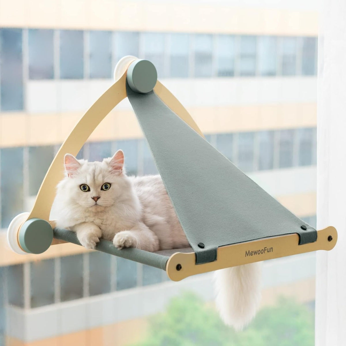 Hamac de fenêtre robuste pour chat avec ventouses