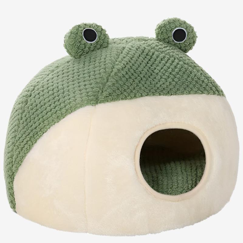 Adorable Frog-Shaped Cat Bed - Cozy Comfort for Cats