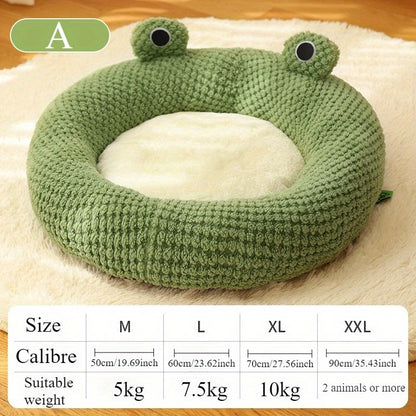 Adorable Frog-Shaped Cat Bed - Cozy Comfort for Cats