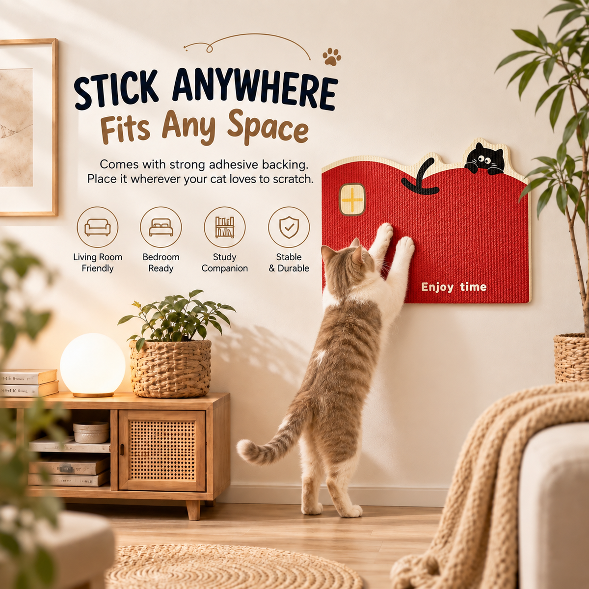 Best Pet Toys™ ClawCore – Wall Sisal Scratcher