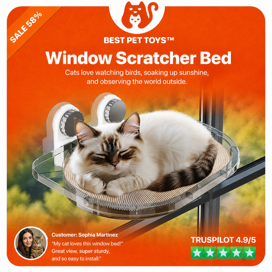 Best Pet Toys™ Window Scratcher Bed