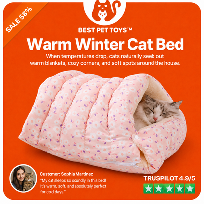 Best Pet Toys™ Warm Winter Cat Bed