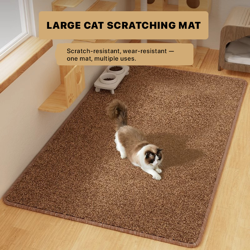 Wear-Resistant Sisal Cat Scratch Mat!