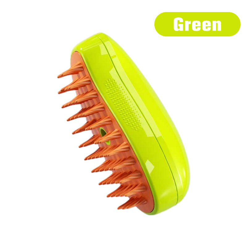3-in-1 Steamy Pet Brush – Groom, Detangle & Soothe with Steam