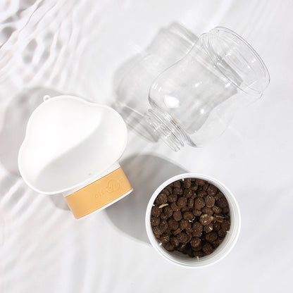 2-in-1 Portable Pet Feeder Cup: Water & Food on the Go!