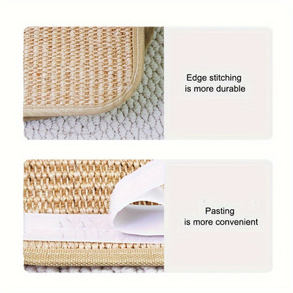 Deluxe Sisal Cat Scratching Mat with Ball Toy – Durable & Space-Saving