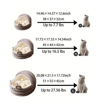 Cozy Cat Nest Mat – Plush, Detachable, and Washable Design