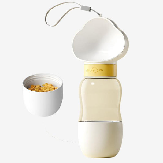 2-in-1 Portable Pet Feeder Cup: Water & Food on the Go!
