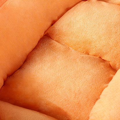 Reversible Carrot Pet Bed – Cozy & Washable Design