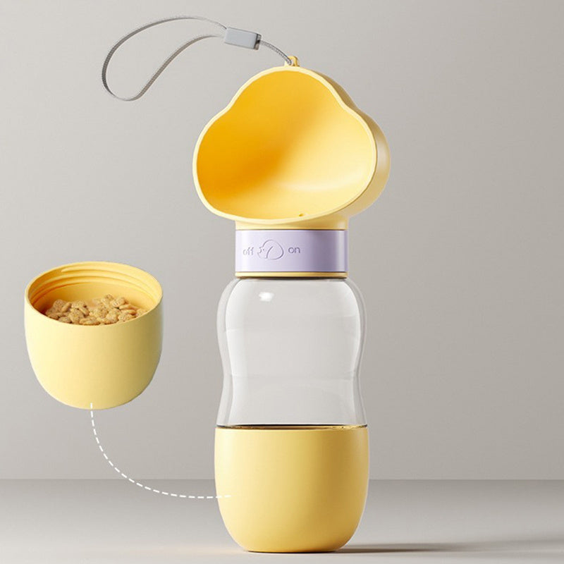 2-in-1 Portable Pet Feeder Cup: Water & Food on the Go!