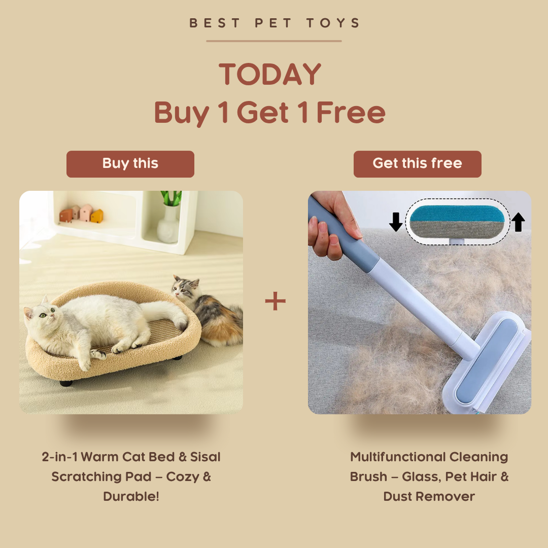2-in-1 Warm Cat Bed & Sisal Scratching Pad – Cozy & Durable!