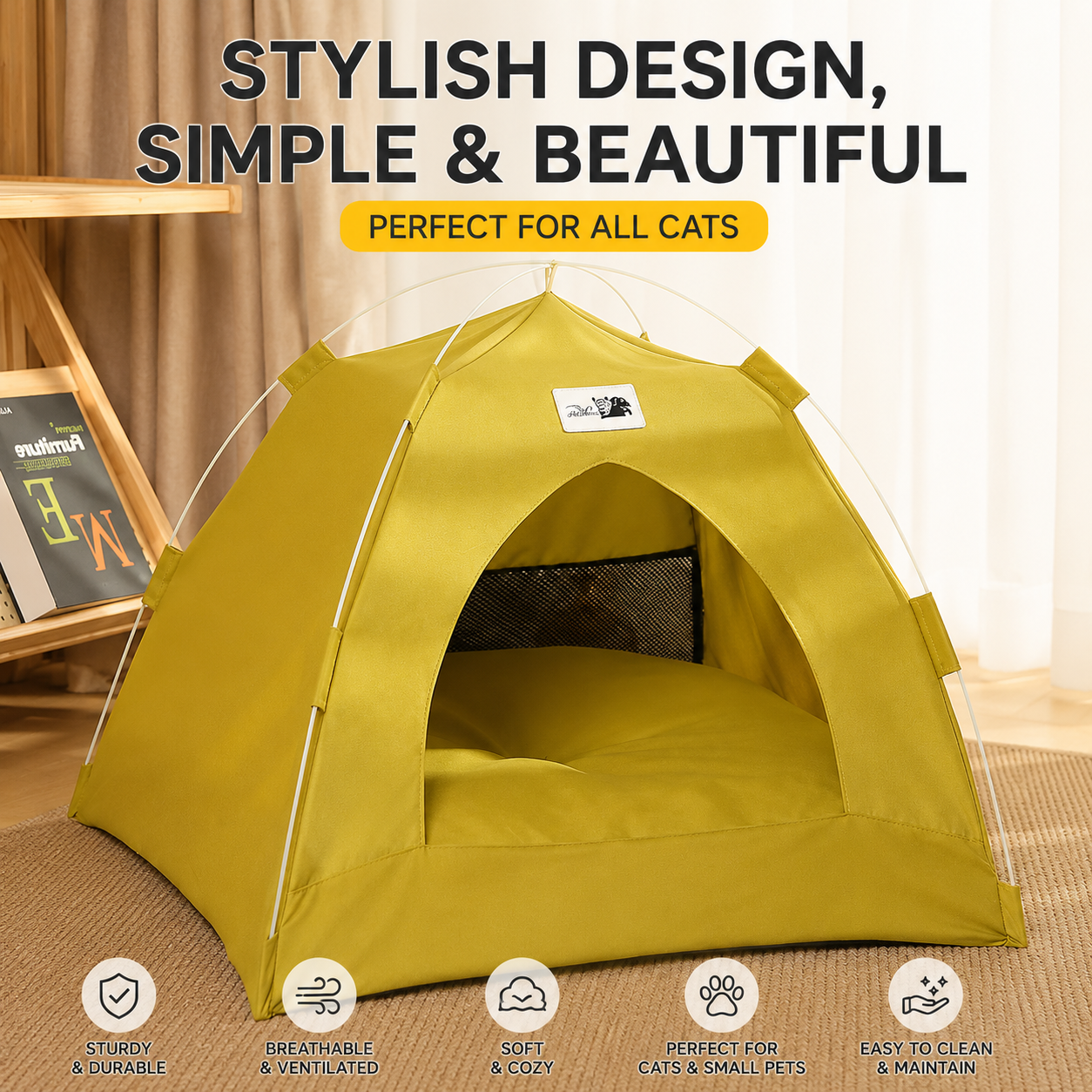 Best Pet Toys™ Foldable Pet Tent Bed