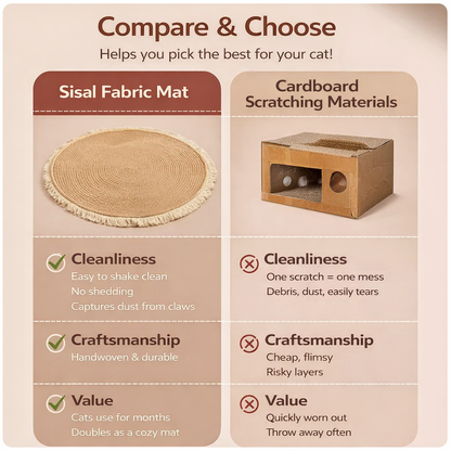 Handmade Rattan Woven Rug – Vintage Jute Round Carpet with Tassel