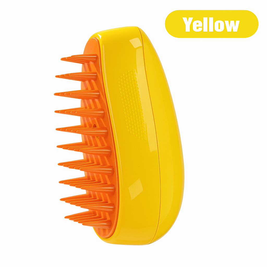 3-in-1 Steamy Pet Brush – Groom, Detangle & Soothe with Steam