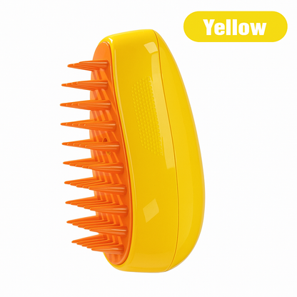 3-in-1 Steamy Pet Brush – Groom, Detangle & Soothe with Steam