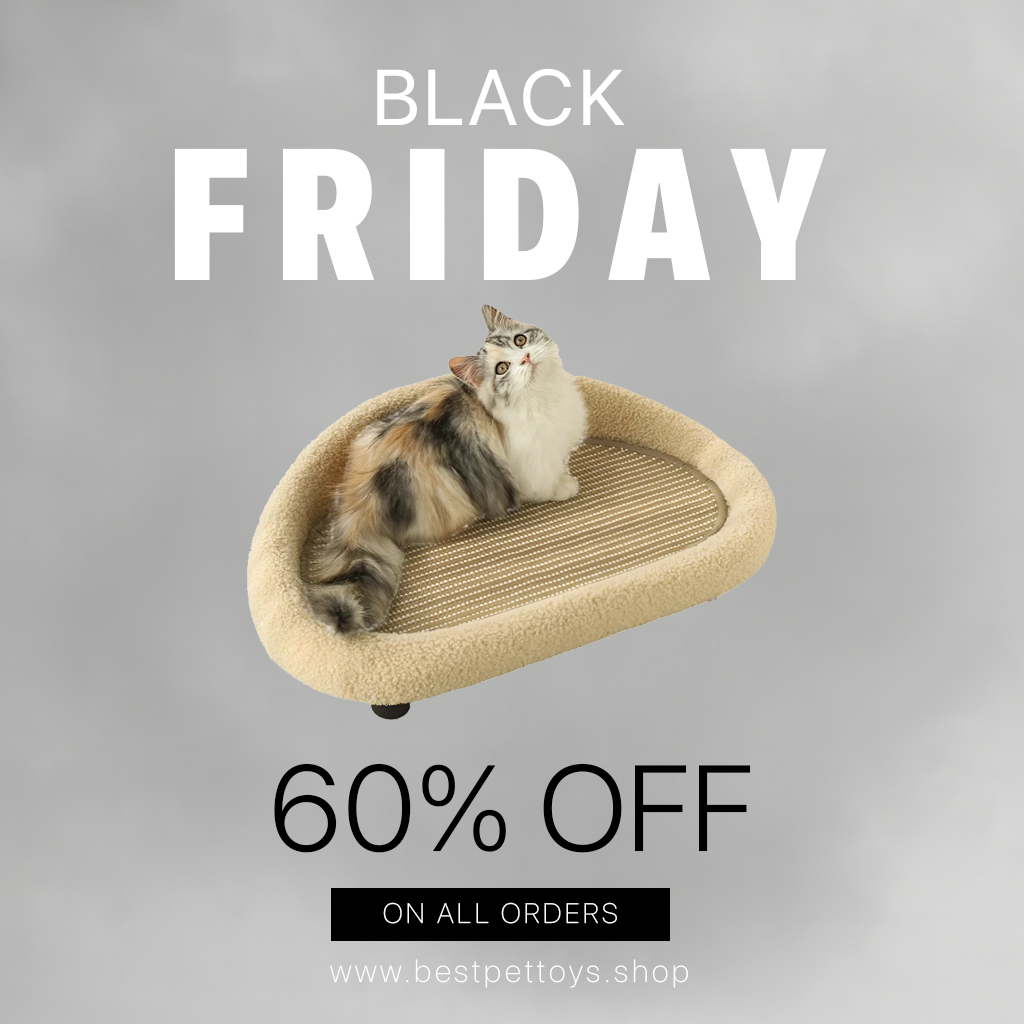 2-in-1 Warm Cat Bed & Sisal Scratching Pad – Cozy & Durable!