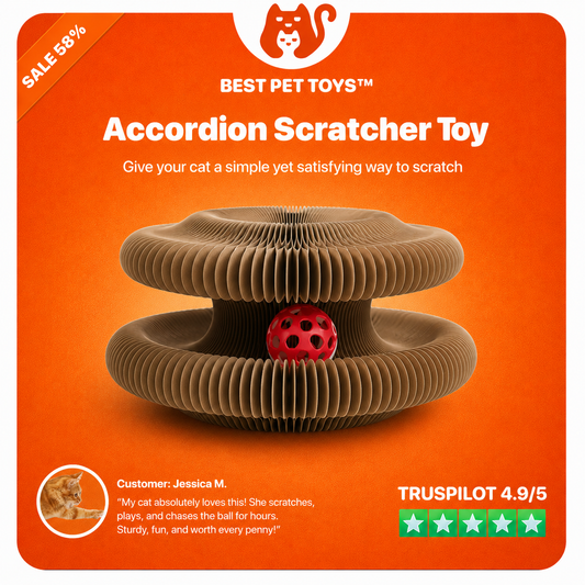 Best Pet Toys™ Accordion Scratcher Toy