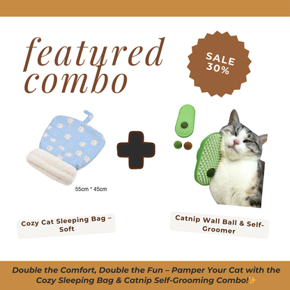 Cozy Cat Sleeping Bag – Soft, Snuggly Hideaway Bed for Cats!