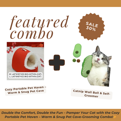 Cozy Portable Pet Haven – Warm & Snug Pet Cave