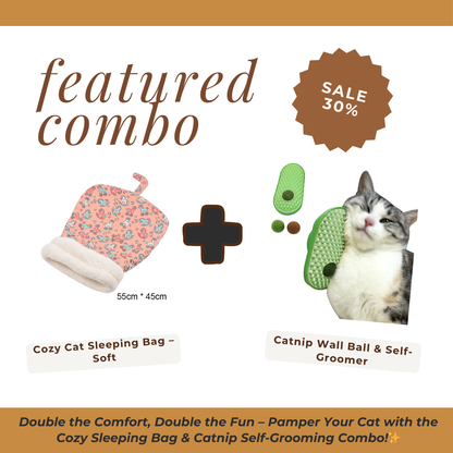 Cozy Cat Sleeping Bag – Soft, Snuggly Hideaway Bed for Cats!