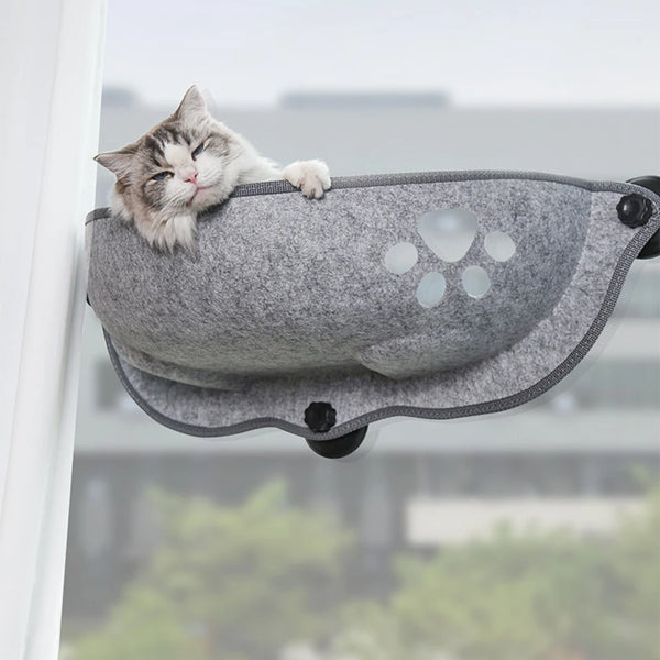 Strong Suction Cat Window Hammock – Cozy Bed with a View!