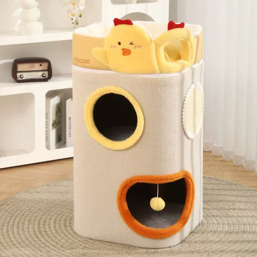 Multi-Layer Cat Climbing Frame Cat Bed Condo Tower