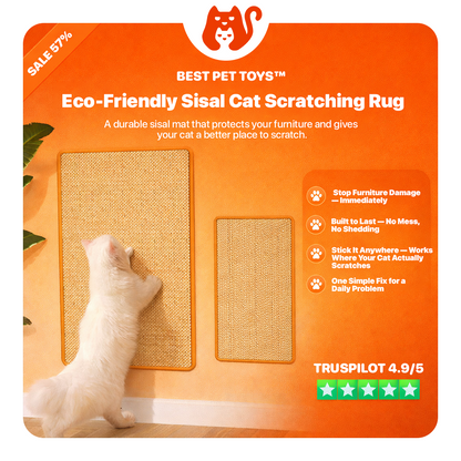 Best Pet Toys™ Eco-Friendly Sisal Cat Scratching Rug