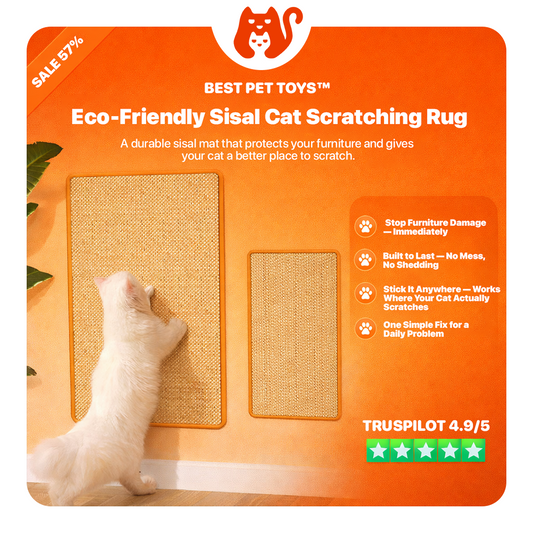 Best Pet Toys™ Eco-Friendly Sisal Cat Scratching Rug