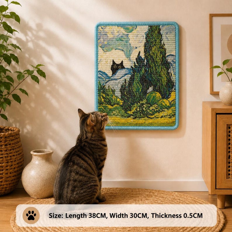 Best Pet Toys™ Soft Fabric Wall Scratcher