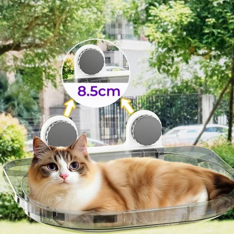 Large Cat Window Hammock – Strong Suction Cups, Breathable Bed & Scratcher