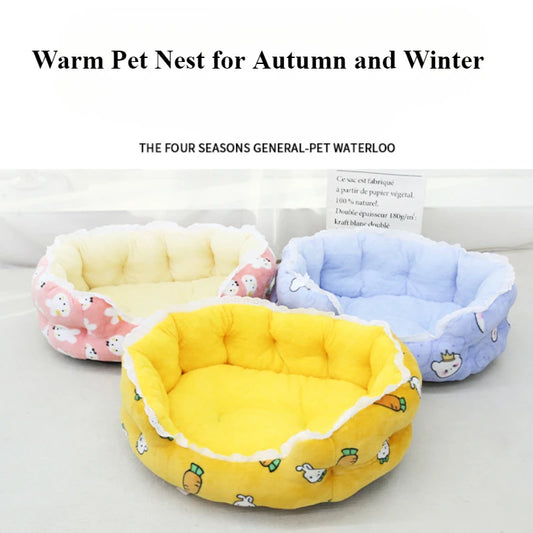 Super Soft Hairy Pet Bed – Warm Sofa for Cats & Small Dogs