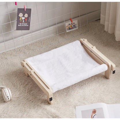 4 Seasons Wooden Cat Bed – Versatile & Cozy Hammock