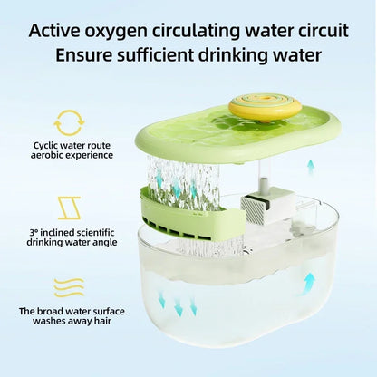 2.2L Ultra-Quiet Cat Water Fountain – Automatic Filter & Sterilizer