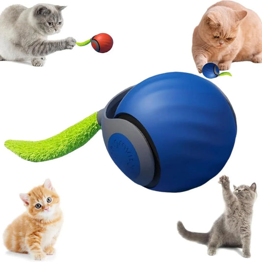 Speedy Tail 2.0 Smart Cat Toy Ball – Two-Speed, Automatic Moving Interactive Toy