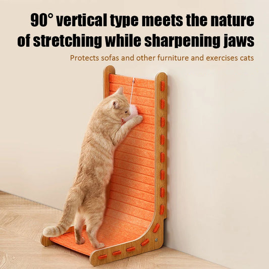 L-Shaped Cat Scratching Board – Oversized All-in-One Toy & Nest
