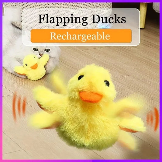 Flapping Duck Cat Toy – Interactive Electric Plush with Vibration Sensor