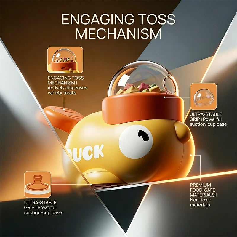 Best Pet Toys™ 2-in-1 Duck Dog Toy & Treat Dispenser