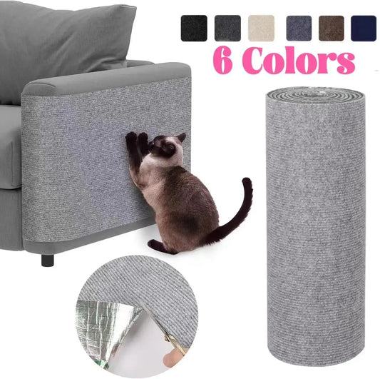 Self-Adhesive Cat Scratch Board – Wall-Mounted, Trimmable Sofa Protector