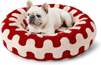 Round Pet Bed – All-Season Comfort for Cats & Dogs