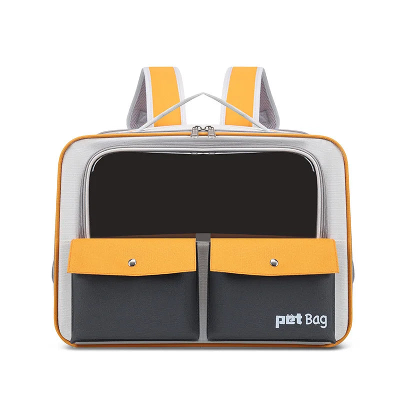 Portable Pet Backpack & Stroller – Trolley Case for Cats & Small Dogs