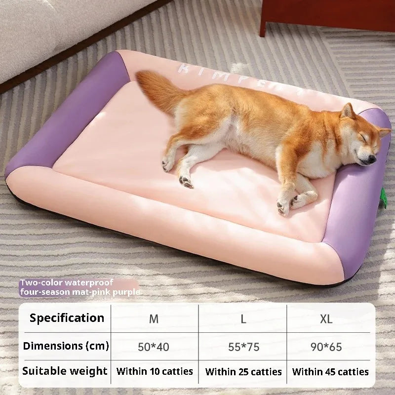 Fluffy Summer Cooling Pet Bed – Soft Sofa for Cats & Dogs