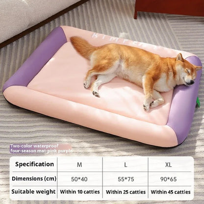 Fluffy Summer Cooling Pet Bed – Soft Sofa for Cats & Dogs